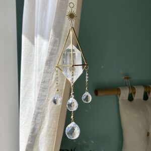 Łapacz słońca Arjuna z kryształem górskim