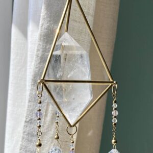 Łapacz słońca Arjuna z kryształem górskim