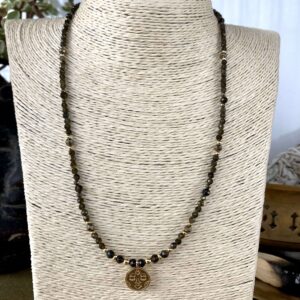 Ira - Naszyjnik ze złotym obsydianem