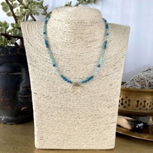 Lalita - Naszyjnik z apatytem i akwamarynem