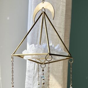 Łapacz słońca Sanjana z kryształem górskim