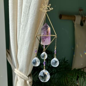 Łapacz słońca Aditya z ametystem