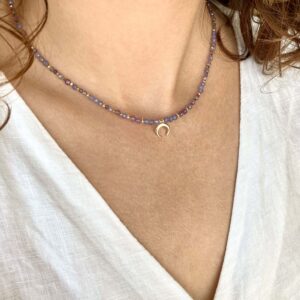 Naszyjnik Devani z ametystem i tanzanitem