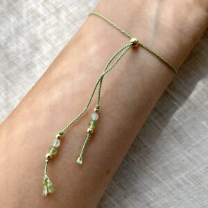 Bransoletka Eshika z prehnitem i awenturynem