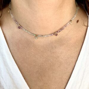 Naszyjnik Indrani z fluorytem