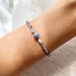 Bransoletka Mayuri z ametystem i tanzanitem