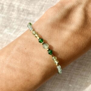 Bransoletka Nirali z diopsydem i kyanitem