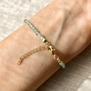 Bransoletka Nushi z diopsydem i kyanitem