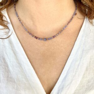 Naszyjnik Shila z ametystem i tanzanitem