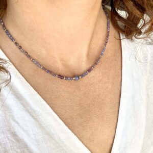 Naszyjnik Shila z ametystem i tanzanitem