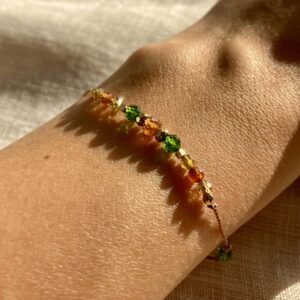 Bransoletka Dhara z turmalinem i spessartynem