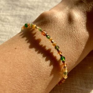 Bransoletka Parvati z turmalinem i spessartynem