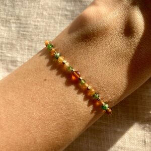 Bransoletka Parvati 2 z turmalinem i spessartynem