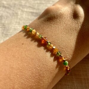 Bransoletka Parvati 2 z turmalinem i spessartynem