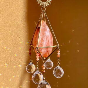 Łapacz słońca z kwarcem ognistym