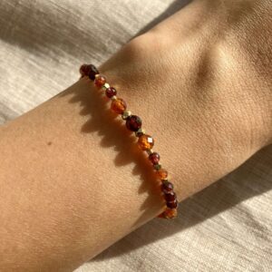 Bransoletka Nalini z granatem i spessartynem