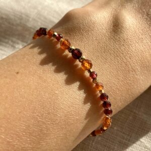 Bransoletka Nalini z granatem i spessartynem