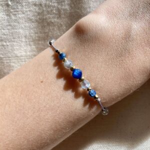 Bransoletka z kyanitem i labradorytem